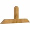 Ekena Millwork Portland Rough Sawn Timber Gable Bracket, Western Red Cedar, 60"W x 25"H x 4"D x 6"F, 10/12 Pitch GBW060X25X0406POR00RWR - alternate 5